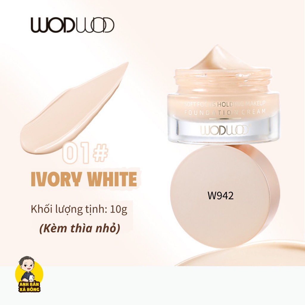 Kem Nền Dạng Lỏng WODWOD Soft Focus Holding Makeup Foundation Cream W942  W943