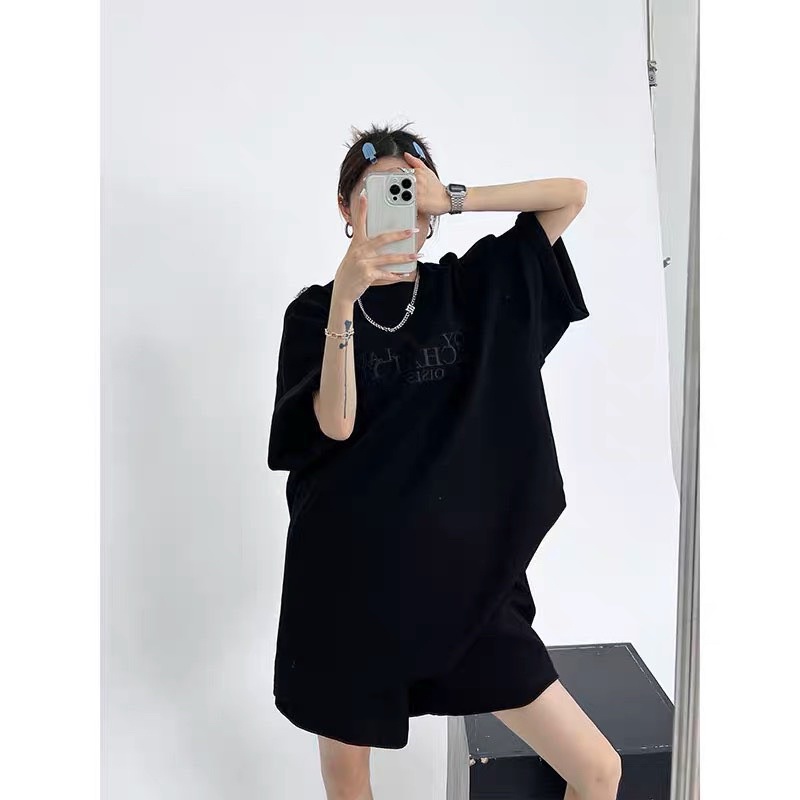 Bộ thun ulzzang cộc tay nam nữ OISIS form rộng 🌸 Set đồ unisex kiểu dáng Hàn Quốc áo cộc quần short đùi🌸 Freeship🌸 Sale