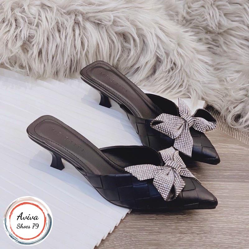 Giày sục gót 4cm  chất da xịn đẹp cực hót.