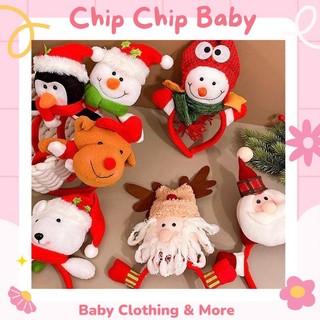 Bờm tóc noel, bờm tóc giáng sinh gấu bông cho bé trai và bé gái nhiều mẫu