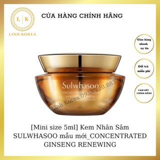 Kem nhân sâm sulwhasoo mẫu mới_concentrated ginseng renewing