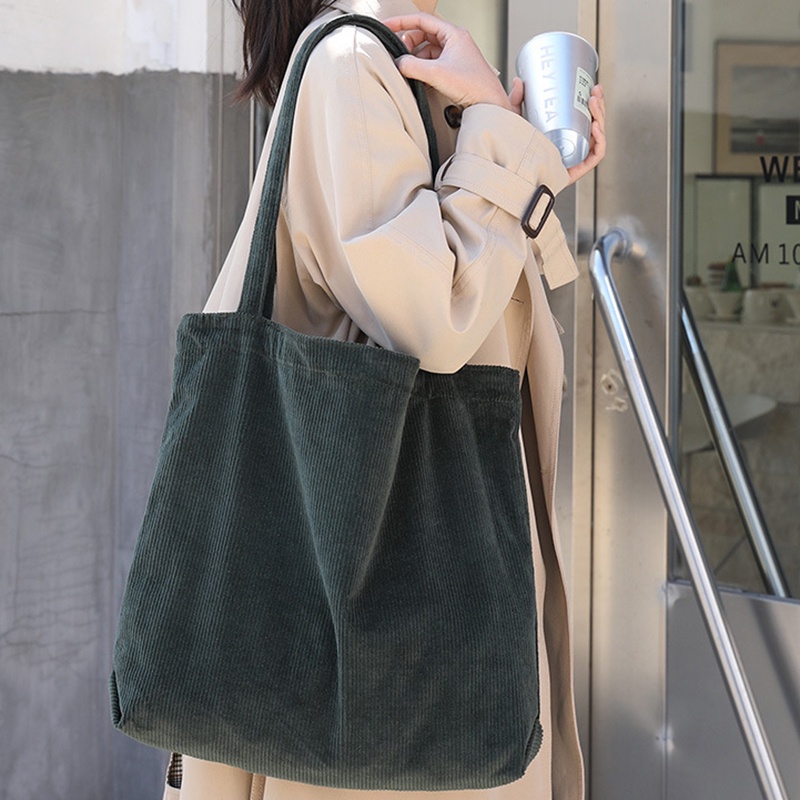Túi Đeo Vai Bằng Vải Nhung Phong Cách Hàn Quốc Thời Trang