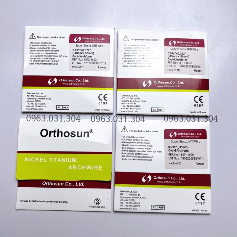 Dây niti Hàn Quốc Orthosun dây cung chỉnh nha