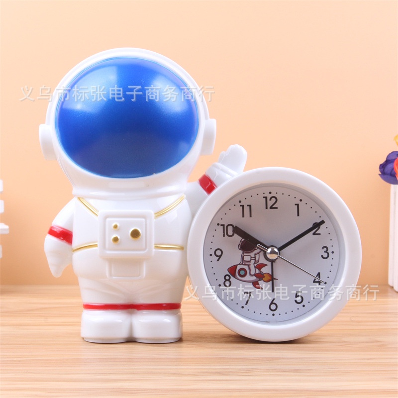 Đồng hồ báo thức để bàn phi hành gia dễ thương để bàn học, bàn làm việc AUTOMATIK