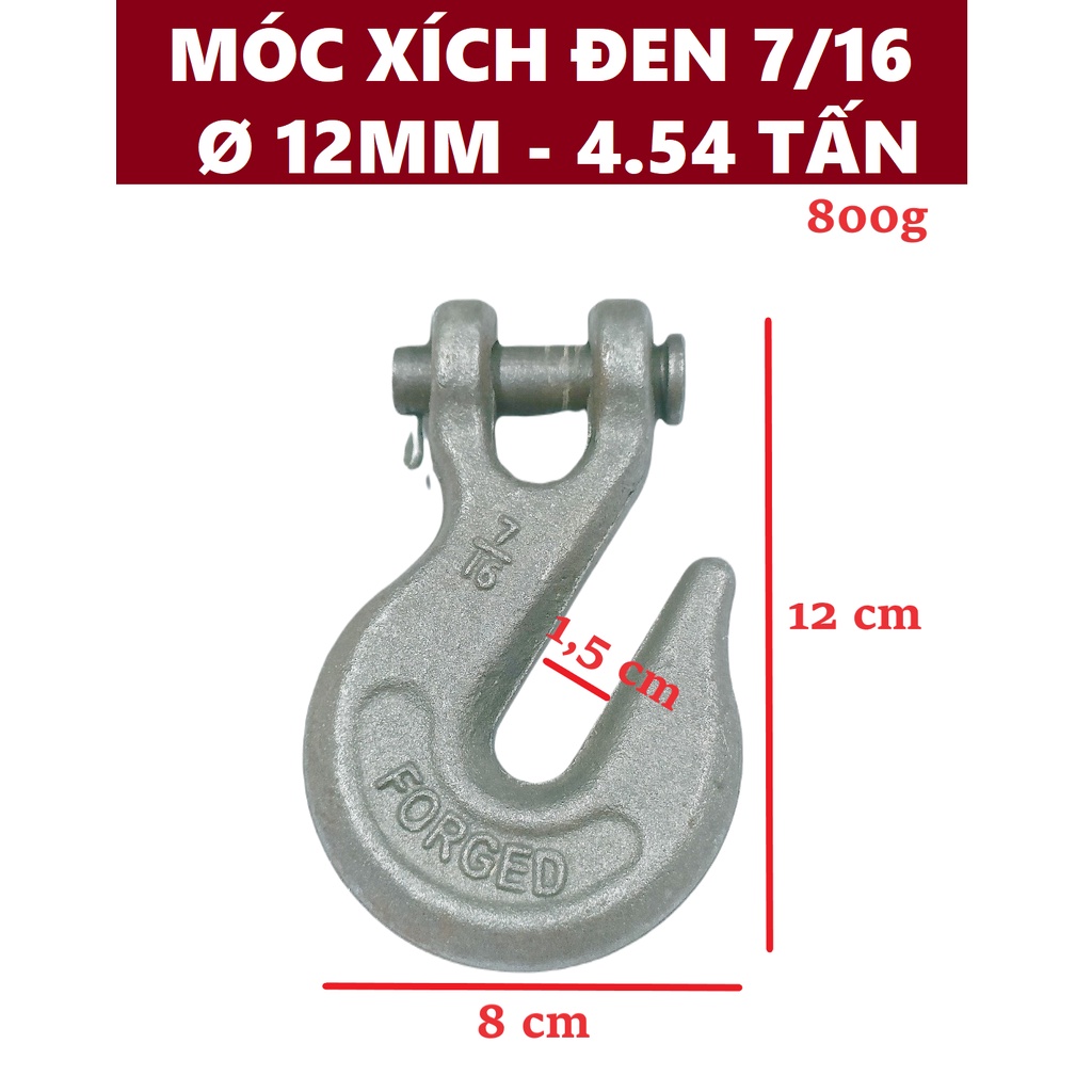 Móc xích đen Ø [ 12mm ]