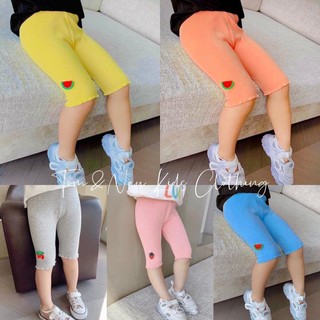 Q13- Quần leggin đùi gắn tag bé gái vải gân siêu đáng yêu - Size 9-28Kg
