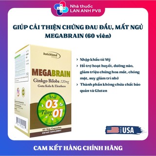 MEGABRAIN HOTCHLAND (Hàng nhập khẩu) - Giúp tăng cường trí nhớ, giúp tăng cường tuần hoàn não, giảm mất ngủ.
