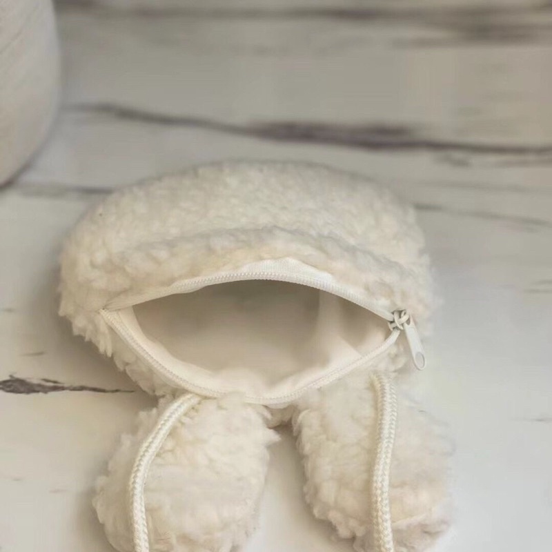 Túi đeo chéo đầu thỏ, gấu bông cho bé