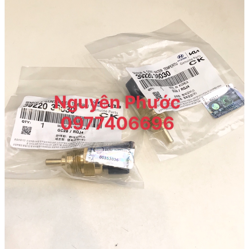 Cảm biến nhiệt độ nước 3 giắc hàng xịn chính hãng CARENS, SANTAFE, GRAND I10, FORTE, I30 - Mã phụ tùng 3922038030