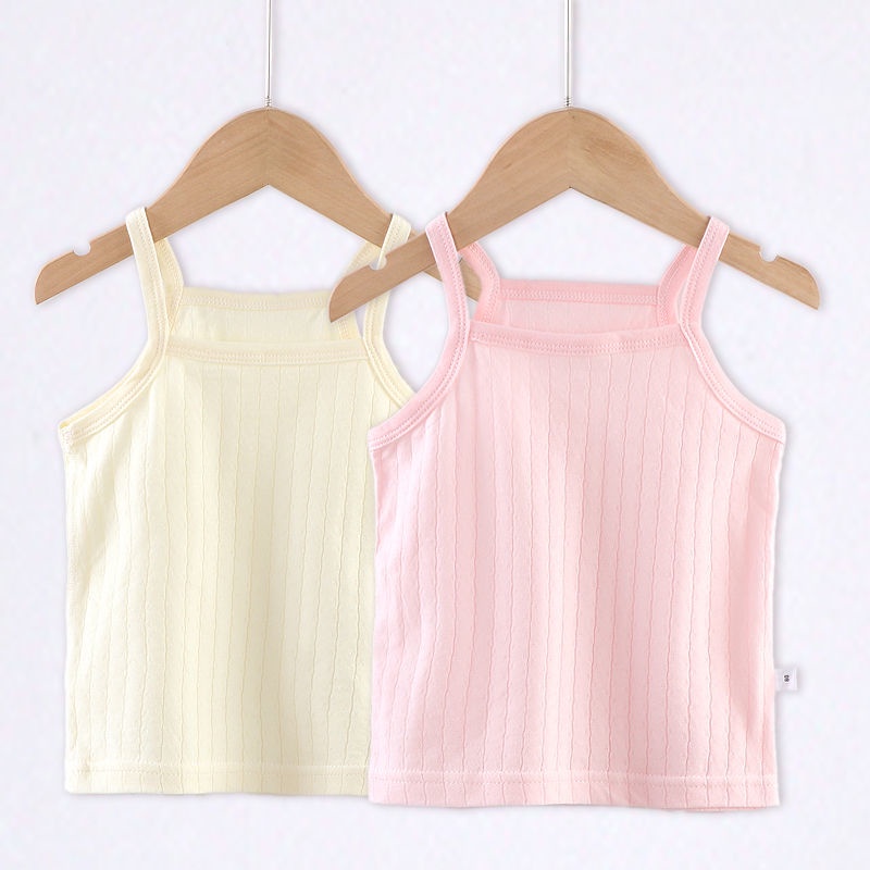Áo Hai Dây Cotton Mỏng Phong Cách Mới Cho Bé Gái