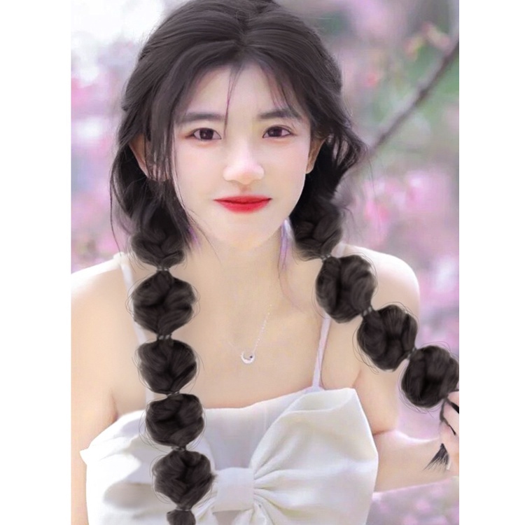 Tóc Giả Thắt Bím Đuôi Ngựa