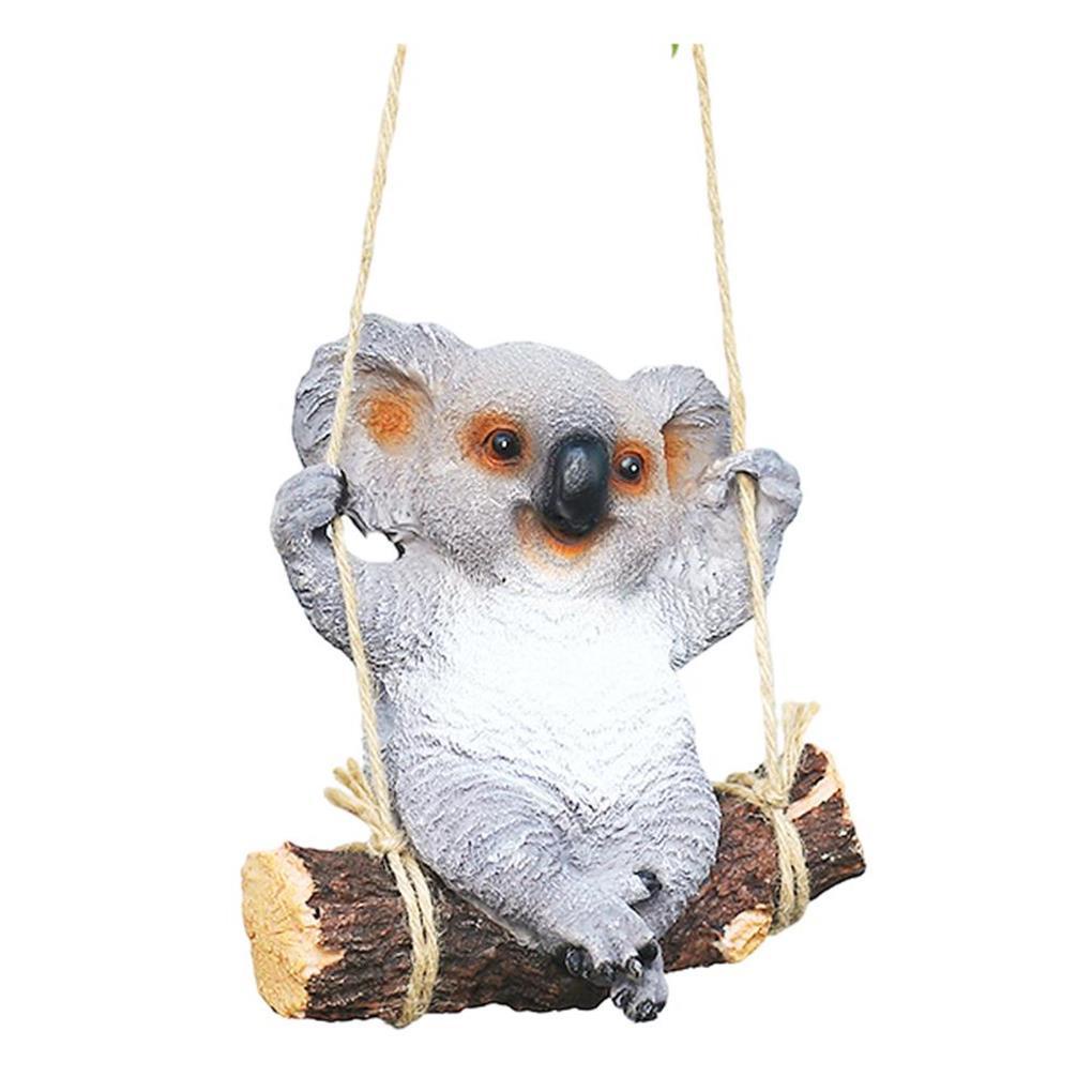 Mô Hình Gấu Koala Bằng Nhựa Resin Treo Trang Trí Sân Vườn