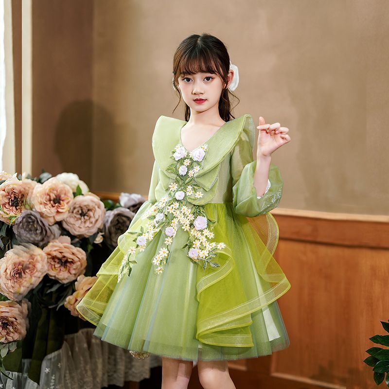 Đầm Biểu Diễn Piano Đẹp Mắt Cao Cấp Cho Bé Gái