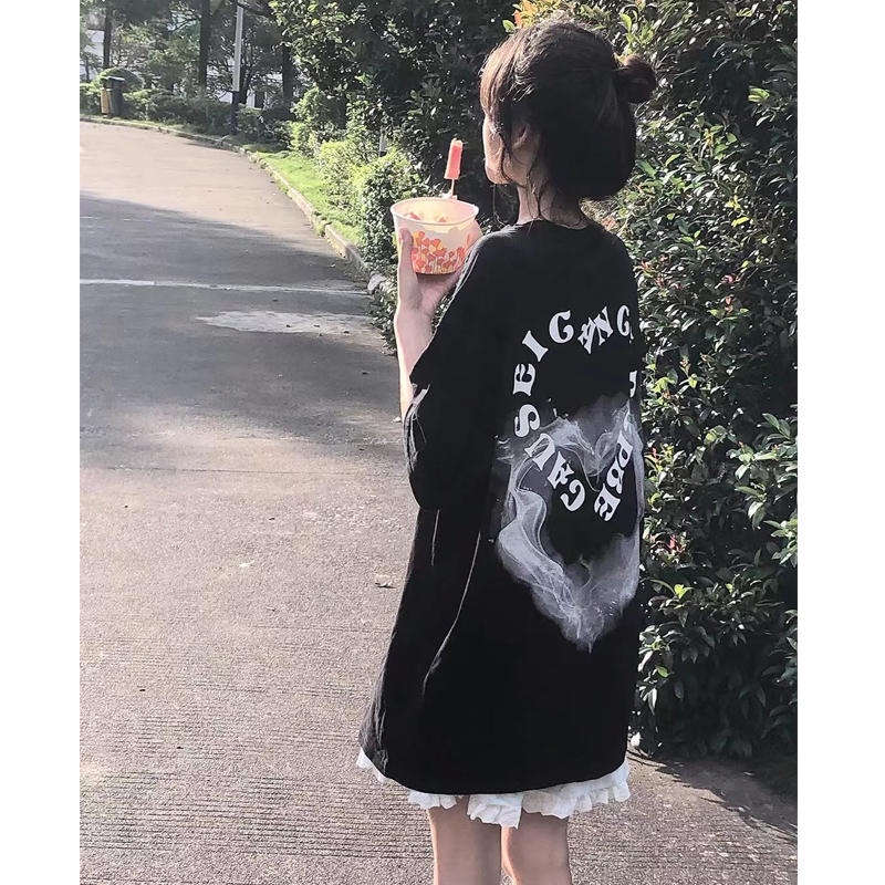 Áo Thun Nữ Ngắn Tay In Chữ Love Mới