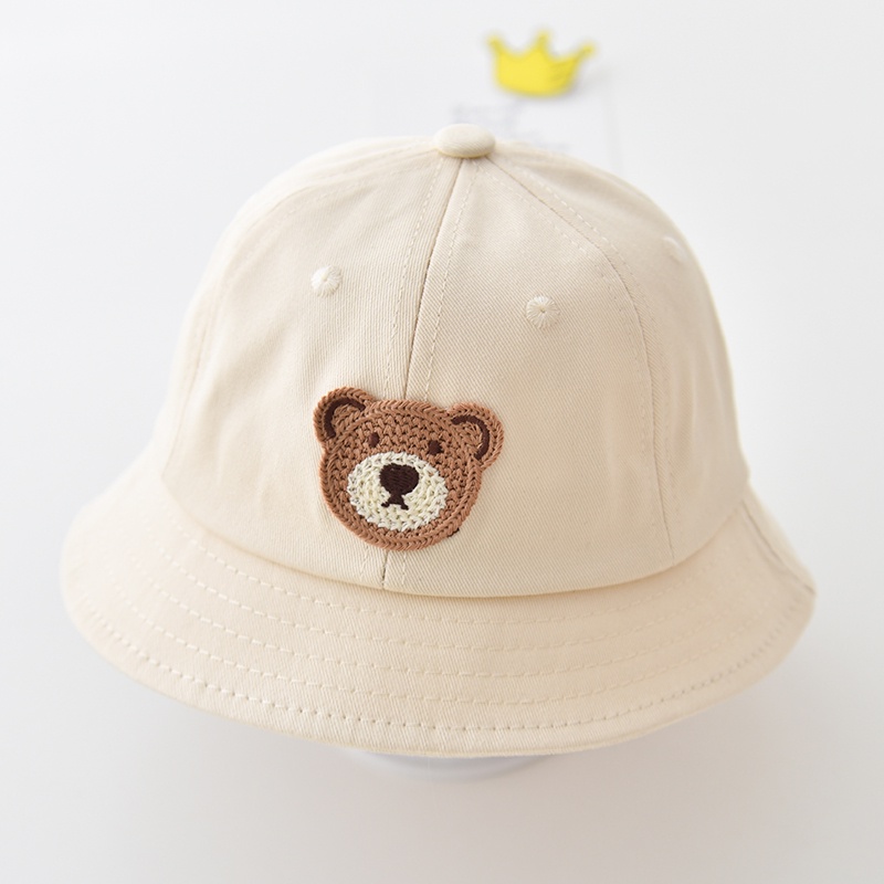 Nón Tai Bèo Mỏng Chống Nắng Họa Tiết Gấu Dễ Thương Cho Bé