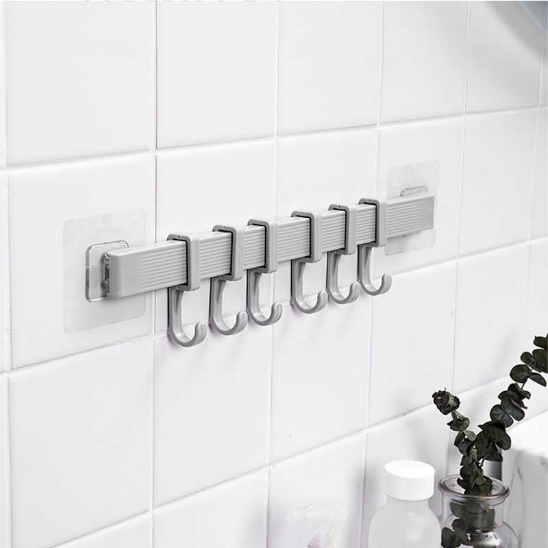 Set 6 Móc Treo Đồ Gắn Tường Không Cần Đục Lỗ Cho Nhà Bếp Nhà Tắm