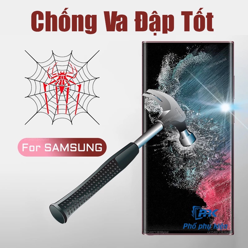 Dán cường lực dẻo Samsung S23 Ultra, S23, S23 Plus, S22, S22 Ultra, S21 Ultra, Note 20 Ultra full màn hình PPF Cao Cấp