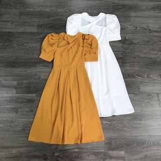 AnDi.vnxk Đầm cổ xoắn xuất đẹp vnxk