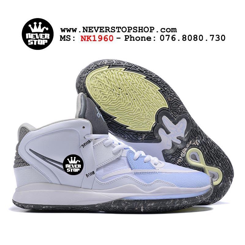 Giày bóng rổ nam KYRIE 8 TRẮNG cổ cao bản đẹp đế chống mòn chơi outdoor tốt  | NeverStopShop.com