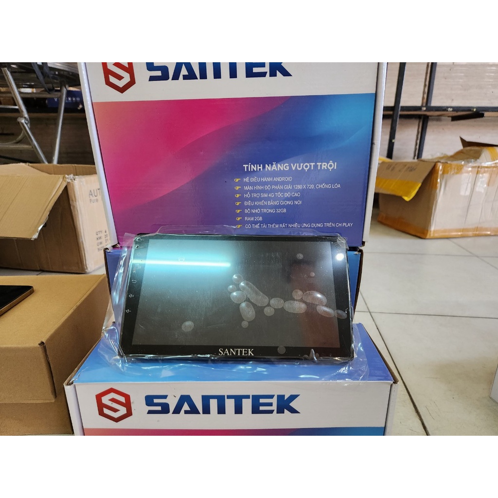 Màn Hình Android Chip 8 Nhân Ram 2Gb,Rom 32GB Hãng Santek chính hãng