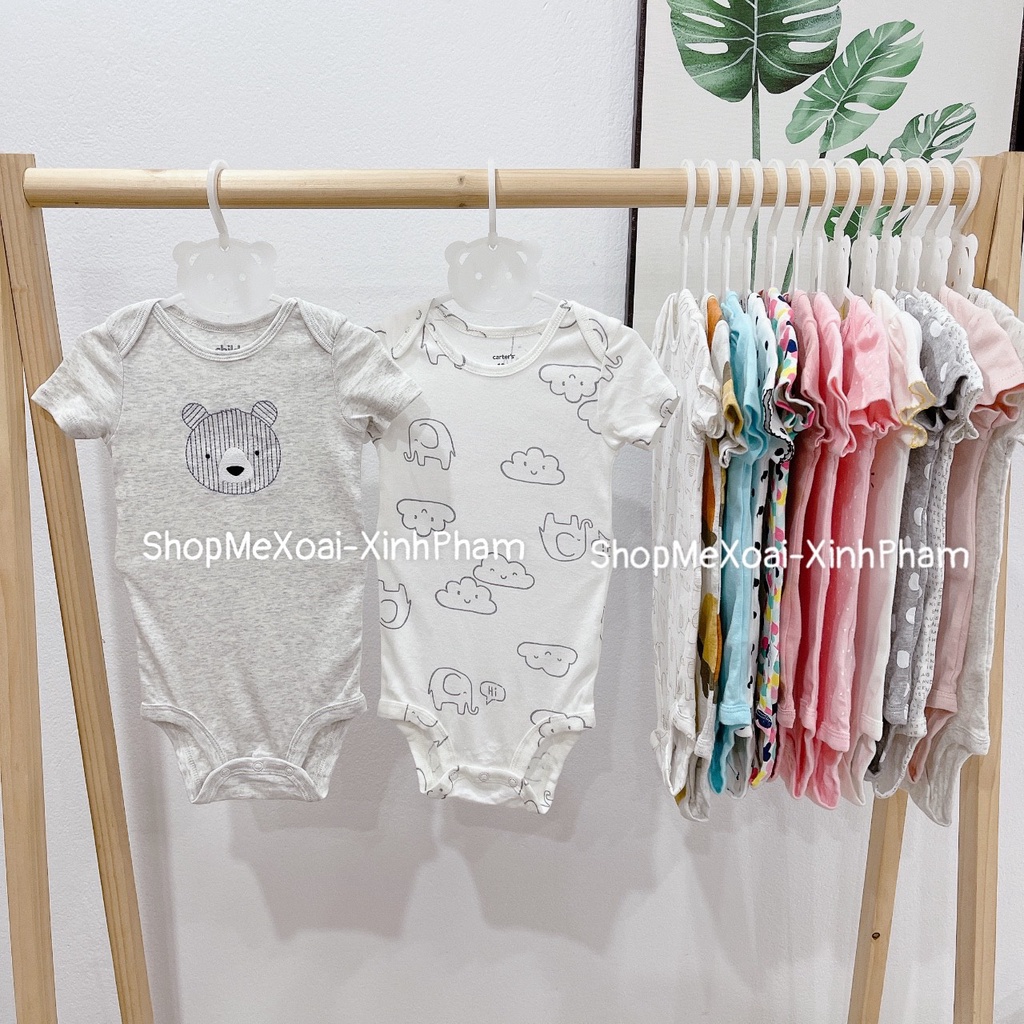 [SIZE 6-9M (7-8,5kg) LINK 3] BODYSUIT CARTER, BODYCHIP CỘC TAY MIX HÃNG CHO BÉ