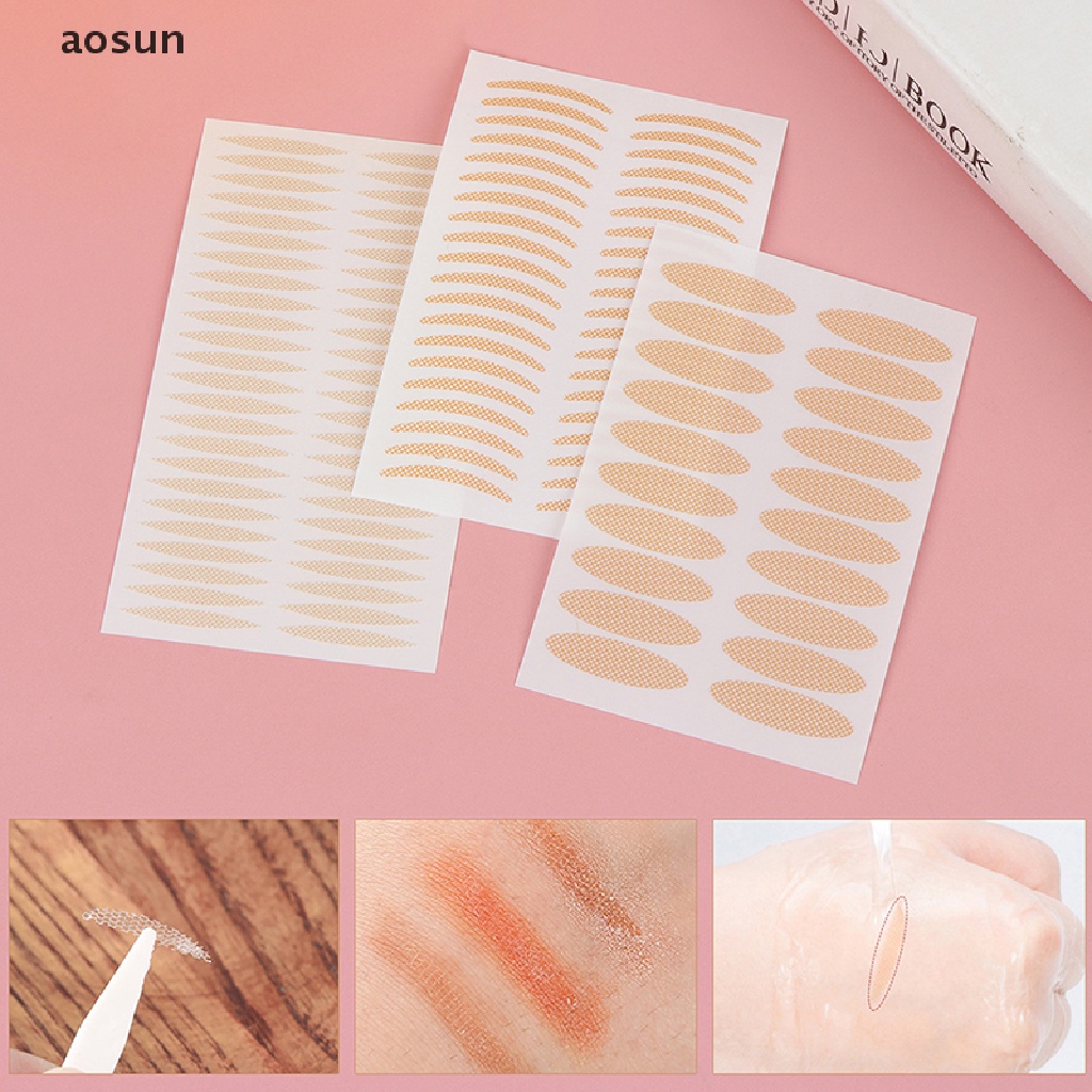 Aosun Set 200 Miếng Dán Kích Mí Vô Hình Dạng Lưới Ren