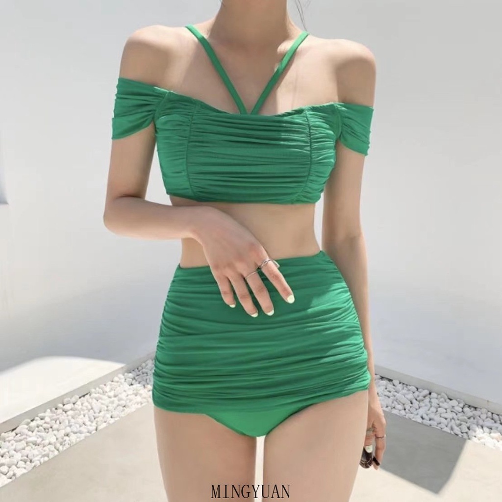 Bộ Đồ Bơi Hai Dây Xẻ Tà Nóng Bỏng Quyến Rũ