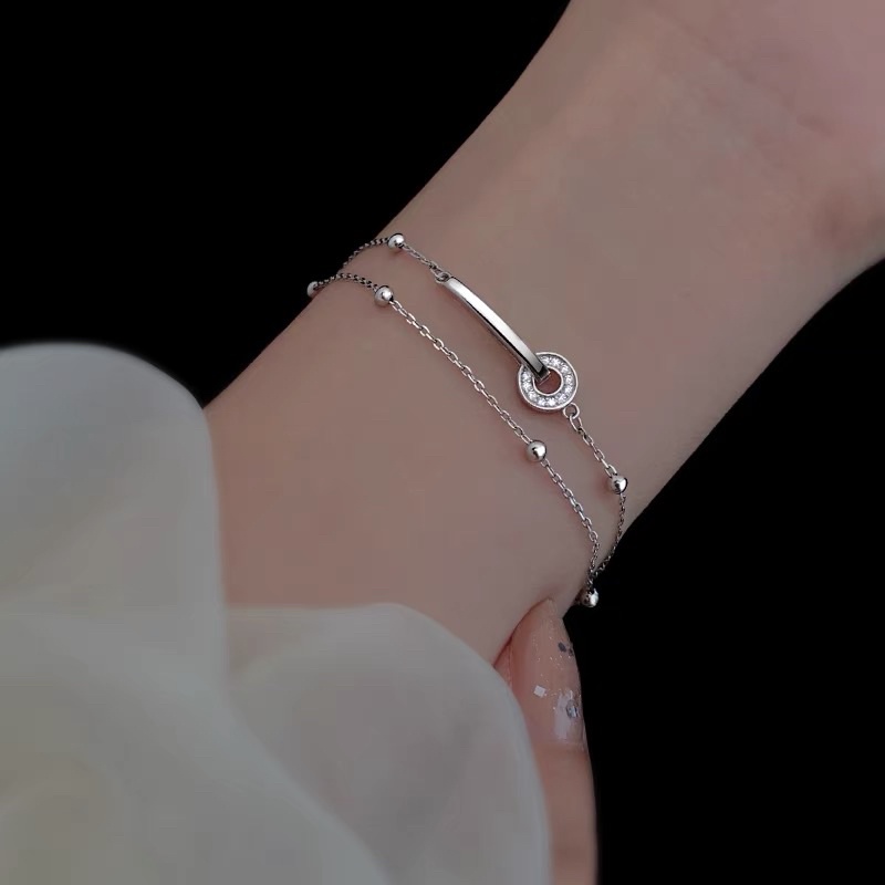 lắc tay xích đá tròn