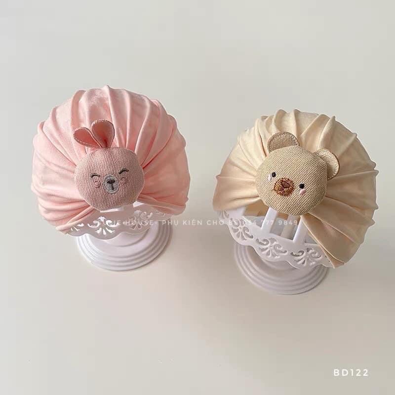Set Mũ Tua-ban Kèm Tất Thú Cho Bé