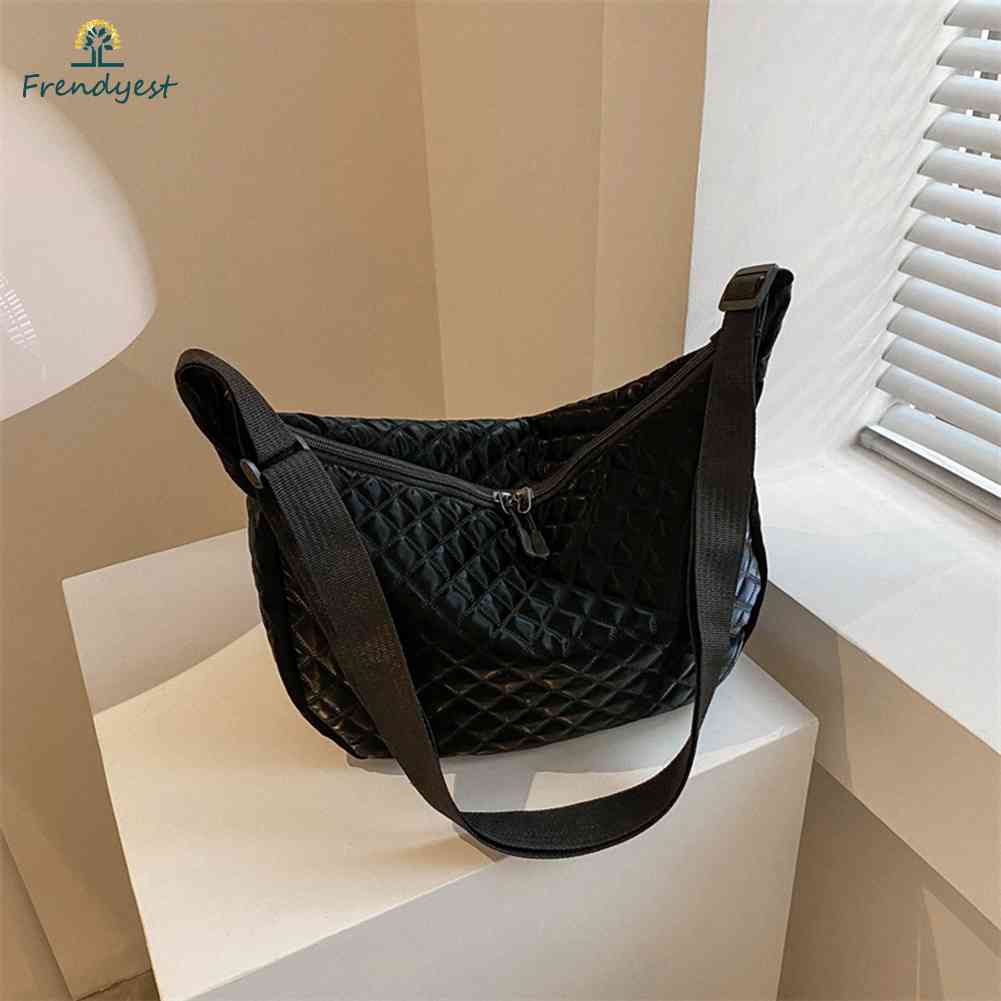 Túi Đeo Chéo Vải Bông Mềm Thời Trang Thu Đông Cho Nữ