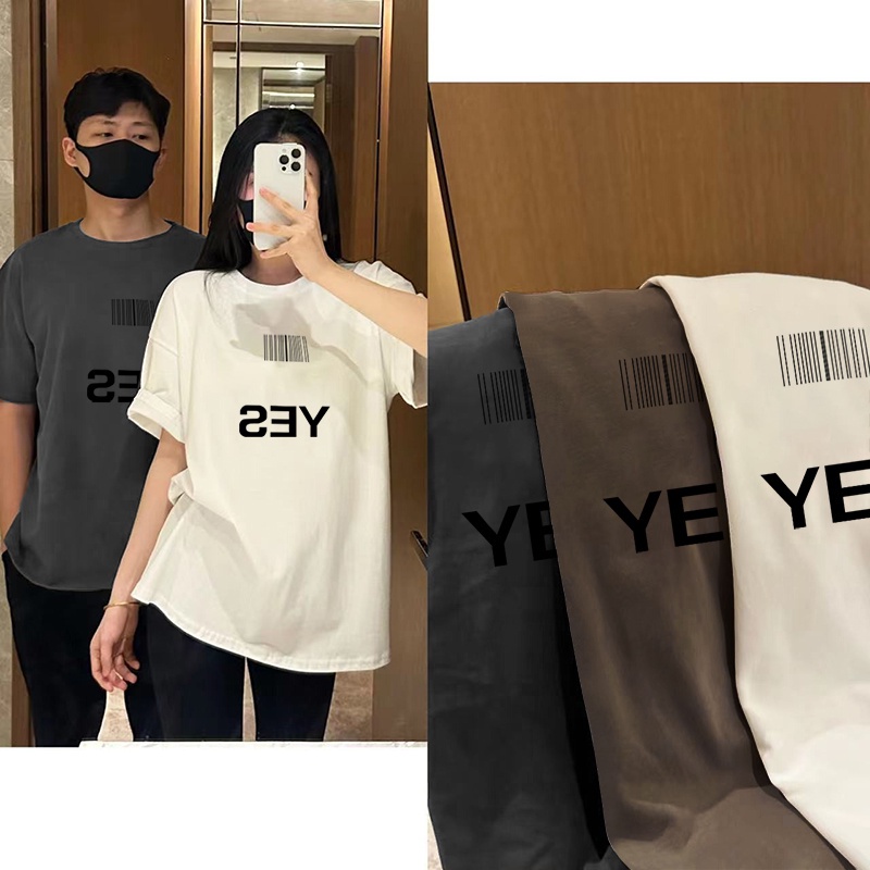 NRVP Áo thun 100% cotton tay ngắn plus size cho nam và nữ