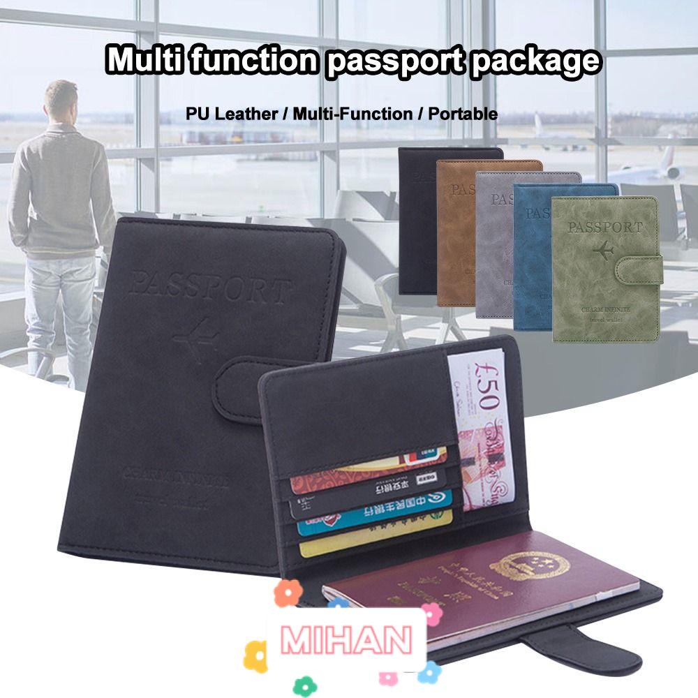 Bao Da PU Đựng Hộ Chiếu Và Thẻ Tín Dụng MIHAN1 RFID Ốp