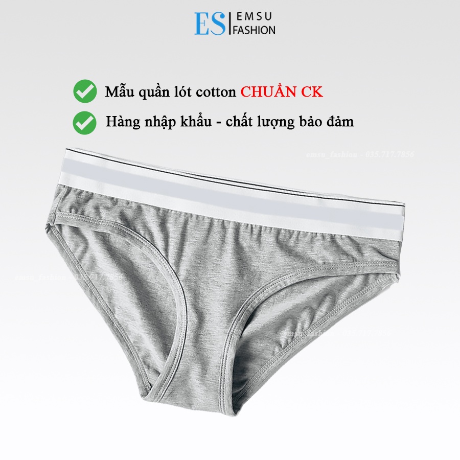 Quần lót nữ cotton thể thao cao cấp, quần lót CK nữ co dãn thoả mái và dễ mặc