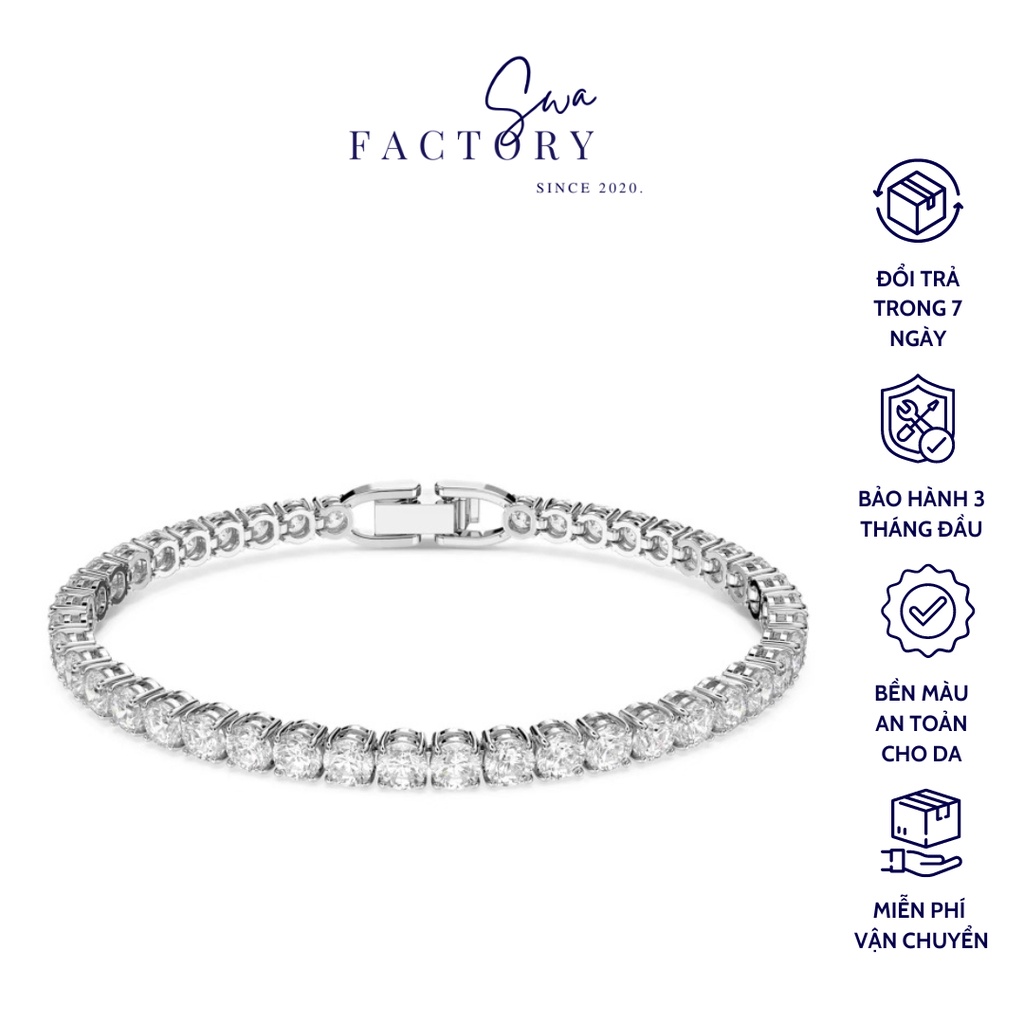 Vòng tay Nữ Swarovskii TENNIS DELUXE - Đổi trả 7 ngày - BH 3th
