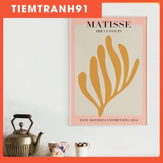 Tranh Canvas Cao Cấp | Tranh Matisse Papier Decoupes Poster, Henri Matisse Printable Wall Decor, Yellow - Pink