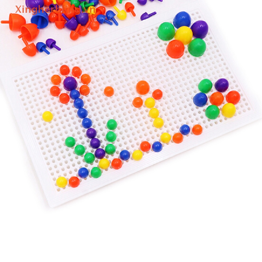 1 Bộ Bảng Đồ Chơi Xếp Hình Nấm Bằng Nhựa Cho Bé