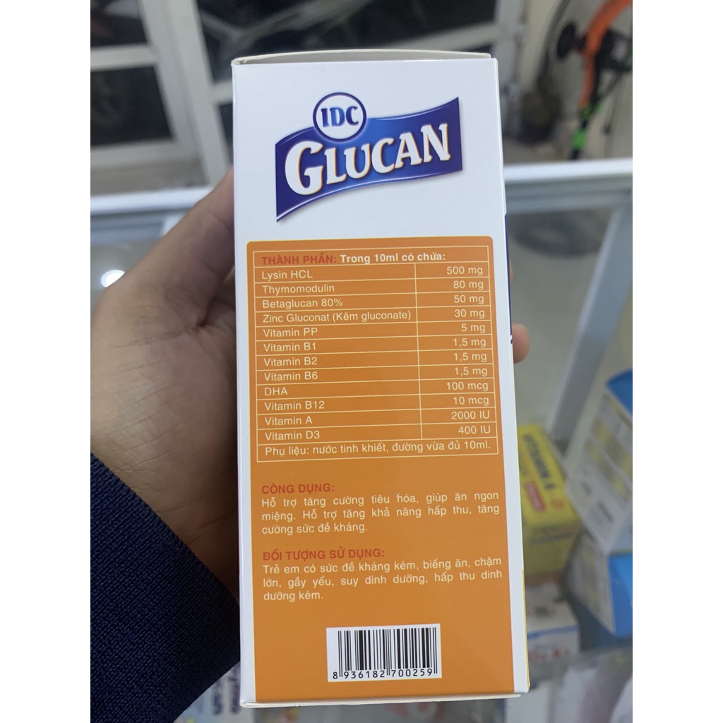 IDC GLUCAN - HỖ TRỢ TĂNG CƯỜNG TIÊU HÓA, GIÚP ĂN NGON MIỆNG