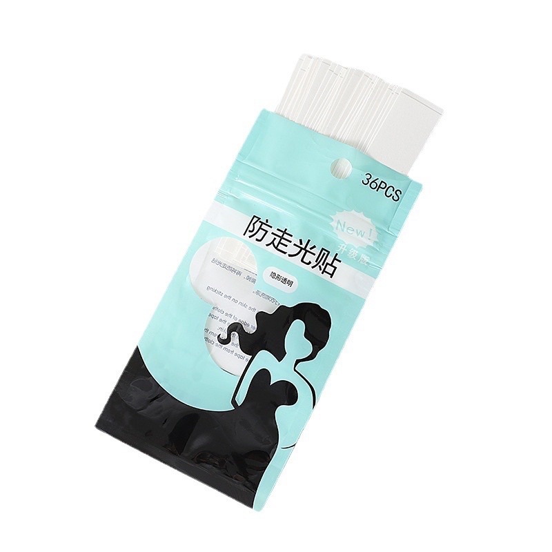 🆘🆘 Miếng dán 2 mặt chống hở mép áo mép váy siêu mỏng trong suốt túi 36 miếng - Băng dính cố định quần áo