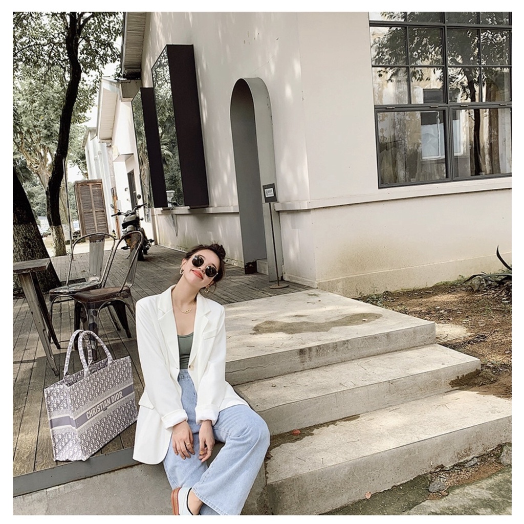 Áo khoác vest nữ, blazer nữ tay dài, phong cách hàn quốc AO001