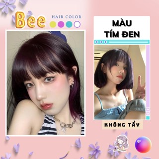 Thuốc nhuộm tóc màu TÍM ĐEN không tẩy | Bee haircolor, Beehaircolor