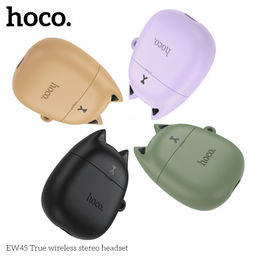 Headphone Hoco EW45 / EW46 Mèo Kute nhiều màu / S19 ENC chính hãng - Tai nghe không dây dạng móc vành tai, giảm tiếng ồn
