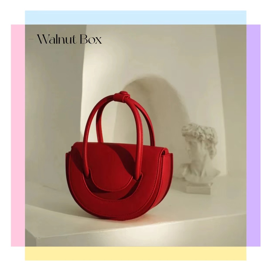 Túi Đeo Chéo Hình Mặt Cười Phong Cách Cổ Điển Thời Trang Thu Đông 2023 Mới