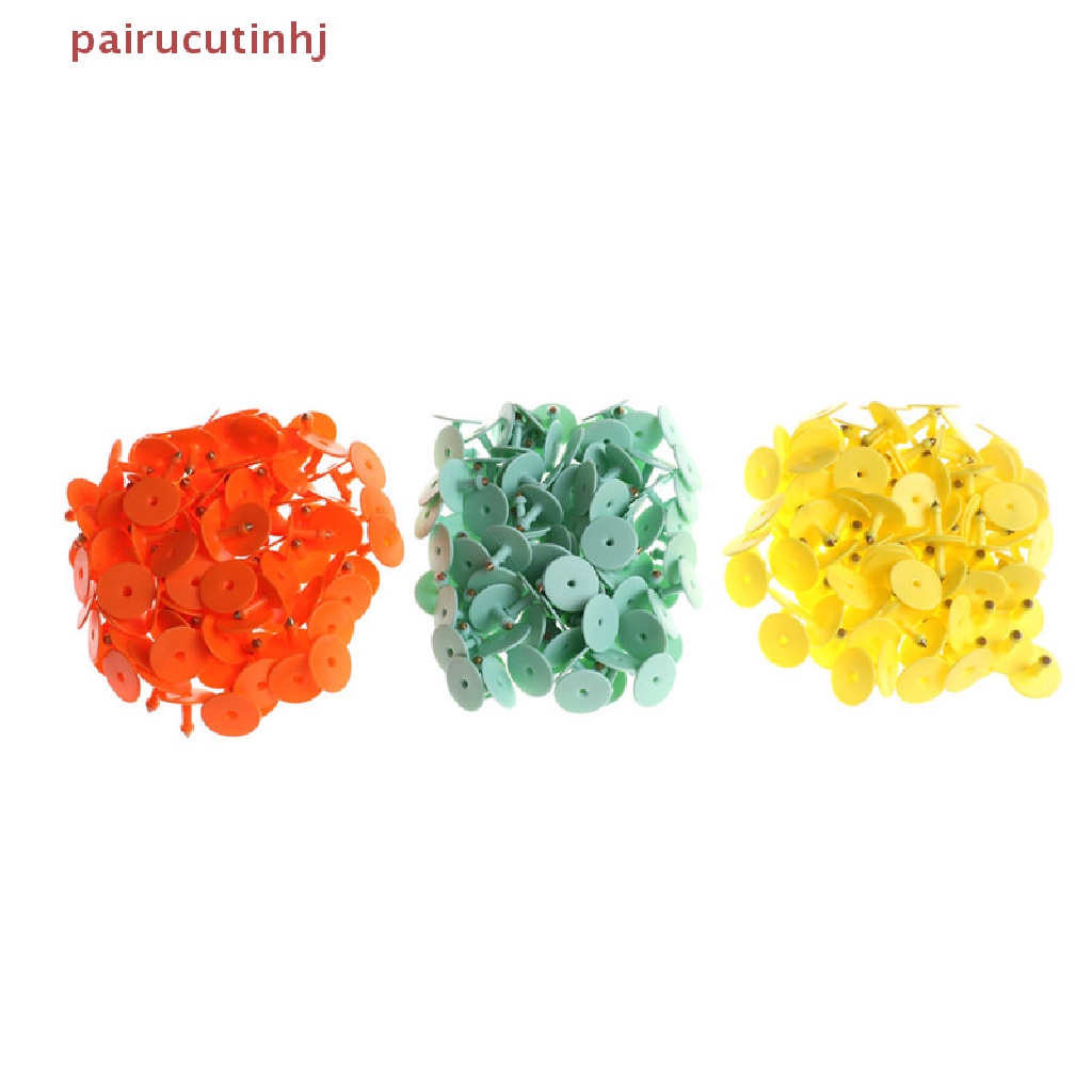 Set 100 Thẻ Đánh Dấu Số Đánh Dấu Số Bằng Nhựa Gắn Tai Gia Súc / Heo / Cừu / Bò Sá