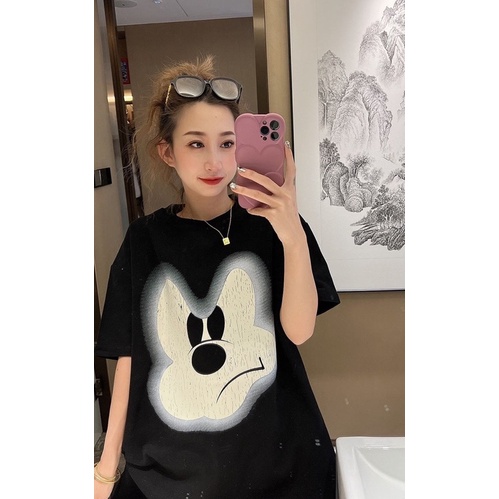 Áo Phông nữ in Hình Mickey,Áo Sweater mặc đôi siêu xinh