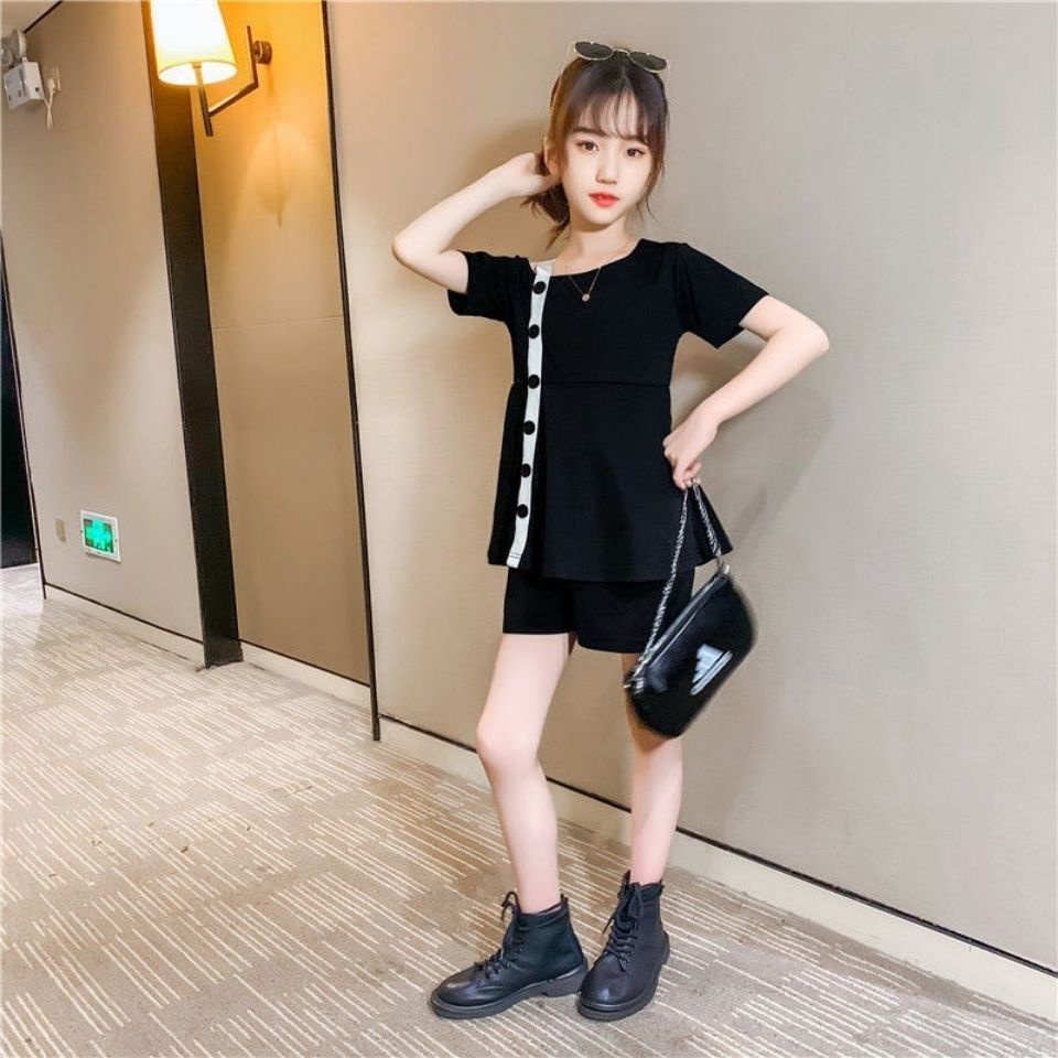 Set Đồ Mùa Hè 2 Món Gồm Áo Thun + Quần Ngắn Thời Trang Mùa Hè 2022 Cho Bé Gái