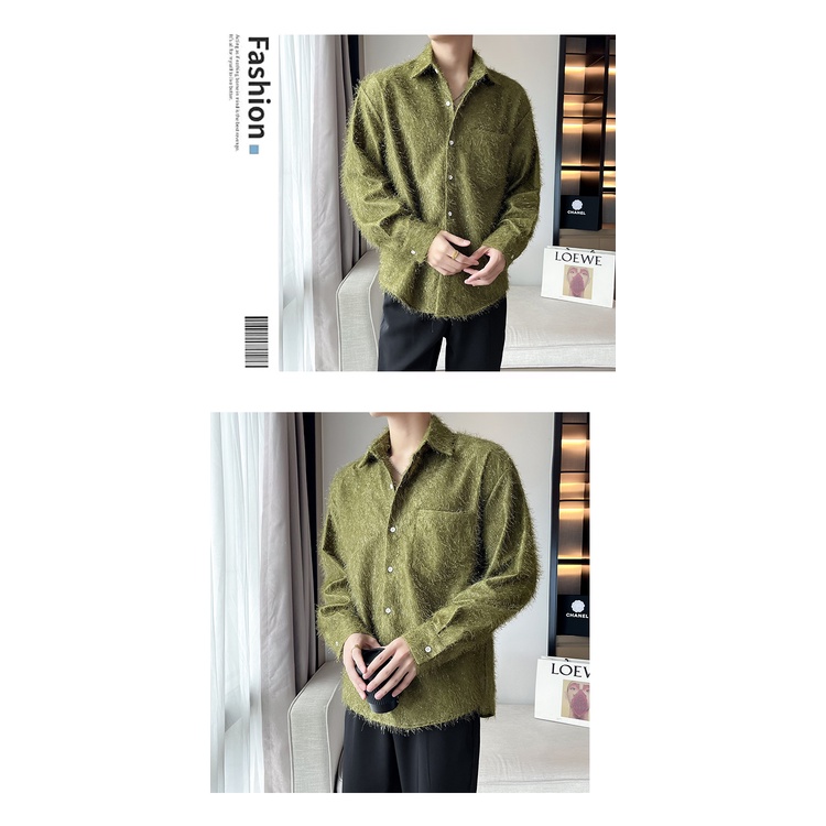 Áo Sơ Mi Nam Dài Tay Cổ Bẻ Thời Trang Hàn