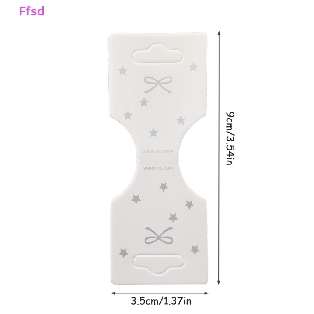 Bộ 50 Thẻ Treo Trưng Bày Kẹp Tóc / Dây Buộc Tóc Hình Ngôi Sao / Nơ Thủ Công DIY