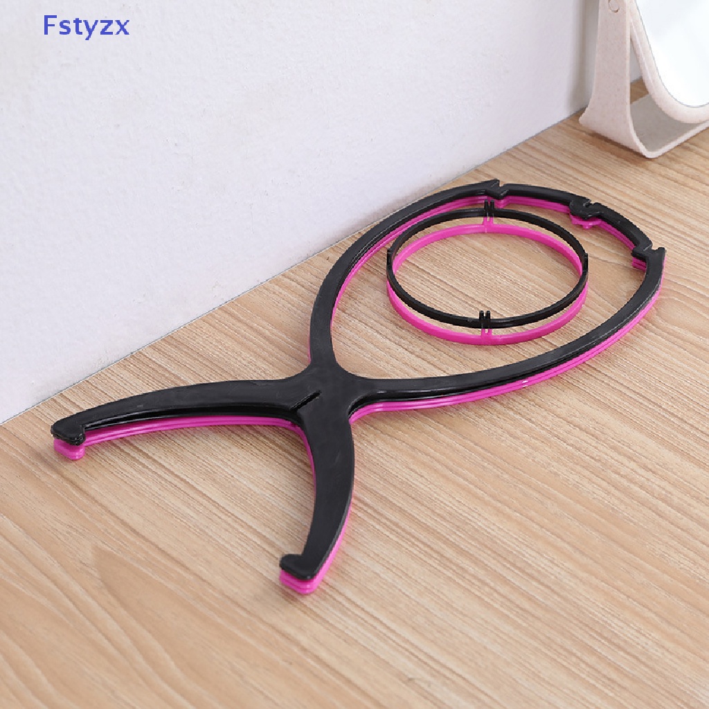 Fstyzx Giá Đỡ Đầu Tóc Giả Bằng Nhựa Nhiều Màu Sắc Kích Thước 16X35cm Có Thể Gập Lại
