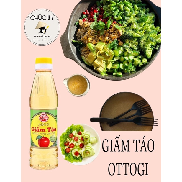 Giấm táo lên men tự nhiên Ottogi 250ml