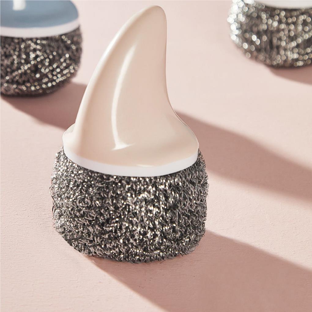 Cọ Chà Nồi Bằng Thép Không Gỉ Có Tay Cầm Tiện Dụng